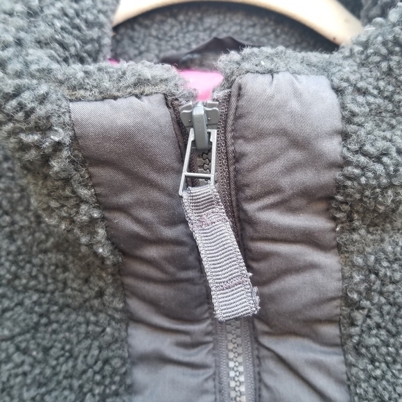 Universal Thread mixed media sherpa quilted nylon jacket green black XXL - Picture 7 of 8